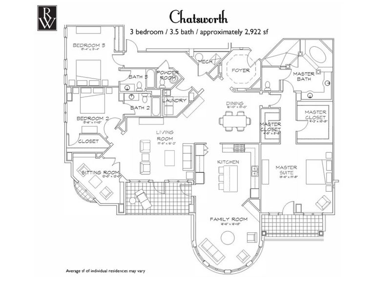 Chatsworth floor plan, Rosewood at Providence