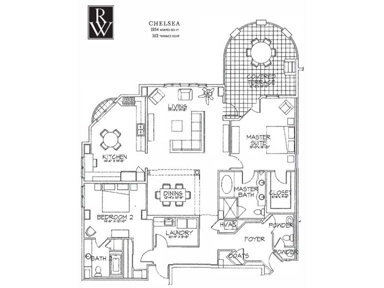 Chelsea floor plan, Rosewood at Providence