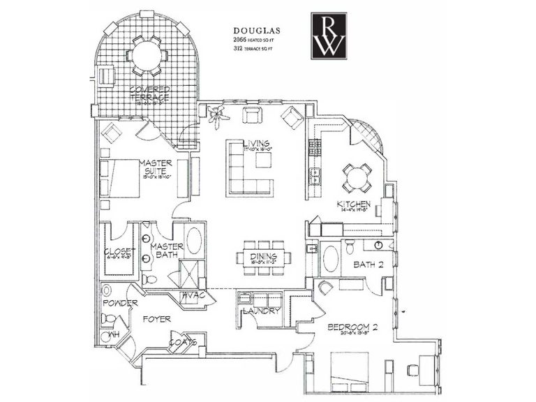 Douglas floor plan, Rosewood at Providence