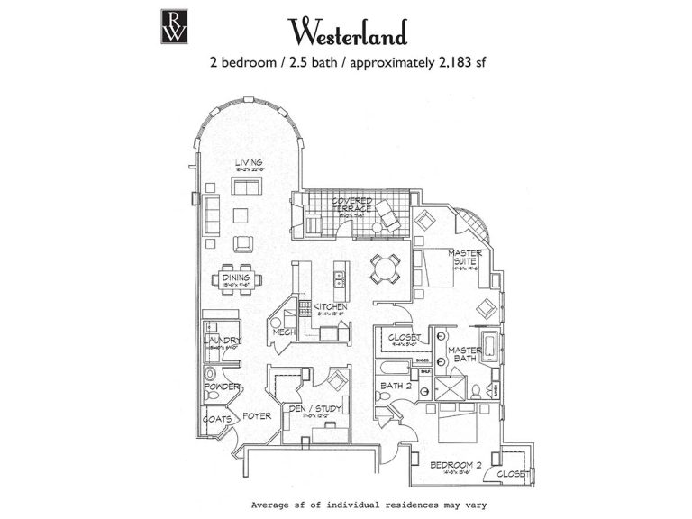 Westerland floor plan, Rosewood at Providence