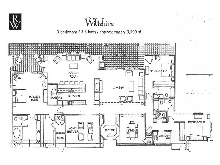 Wiltshire floor plan, Rosewood at Providence